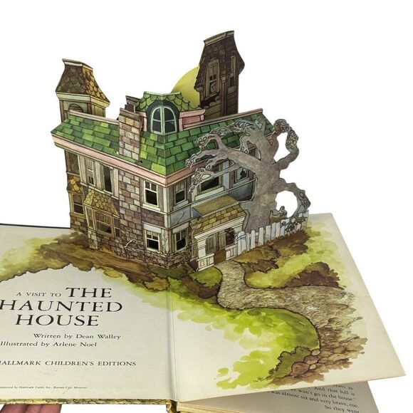 A Visit To The Haunted House Pop-Up Book Hallmark Halloween Dean Walley Vintage - Picture 7 of 7